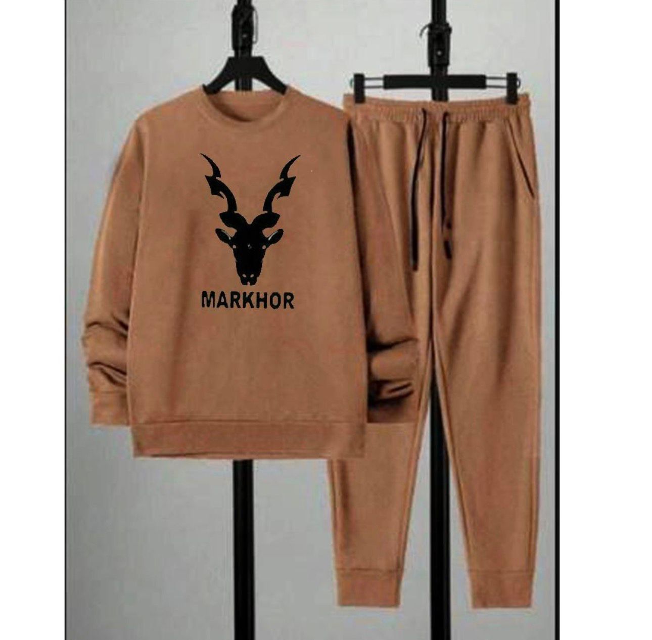 Markhor Graphic Fleece Tracksuit – Brown (Men’s)