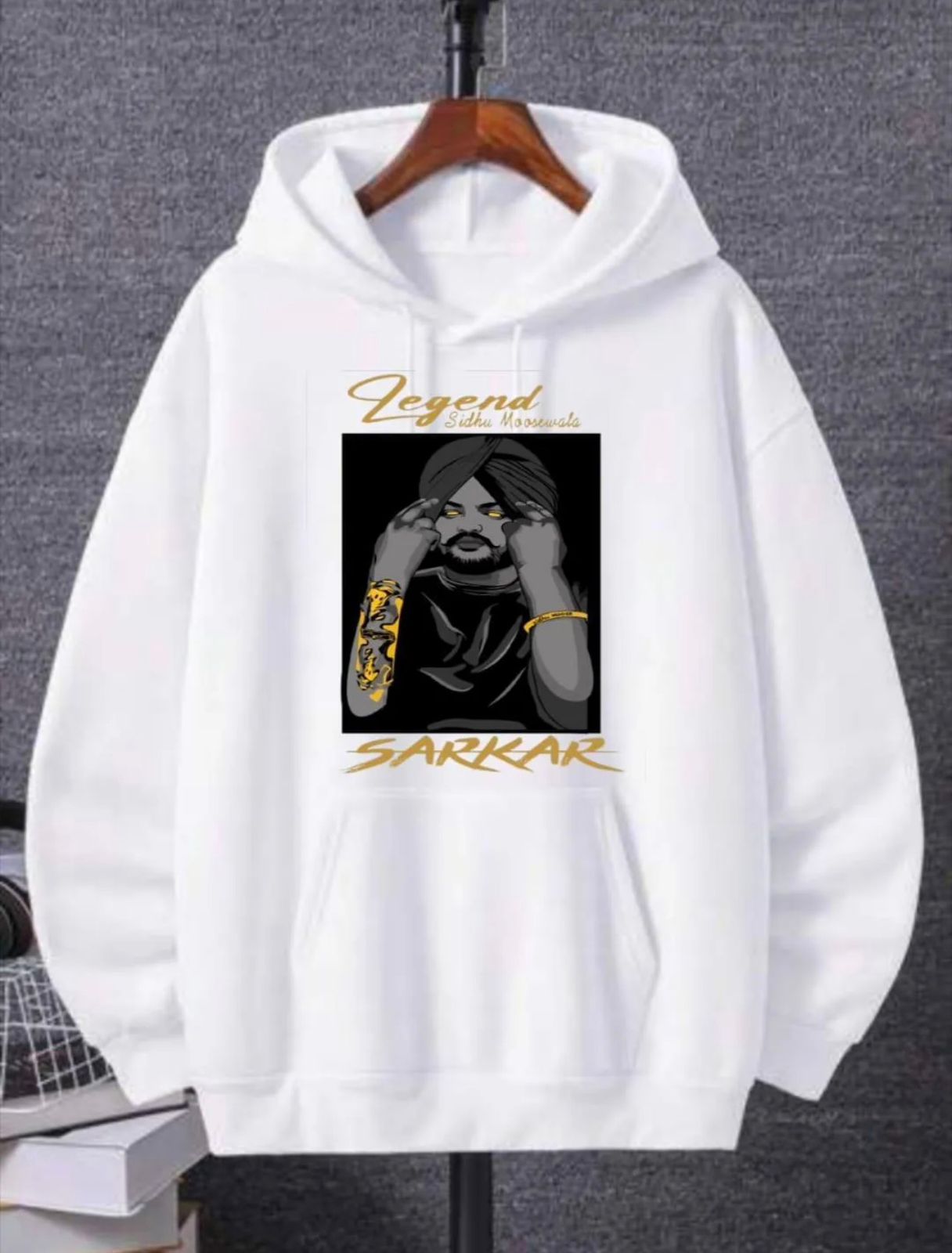 Sidhu Moose Wala Legend Hoodie – Sarkar Edition (Winter Fleece)