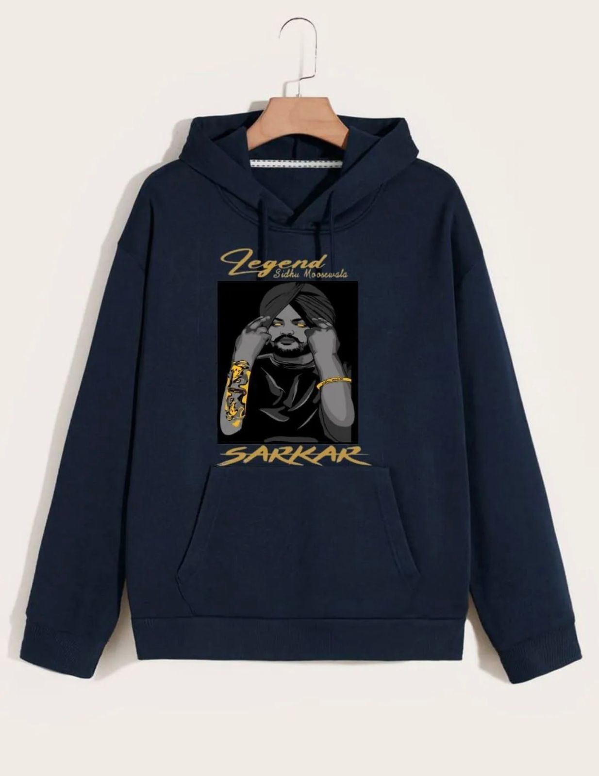 Sidhu Moose Wala Legend Hoodie – Sarkar Edition (Winter Fleece)